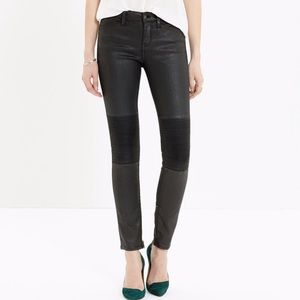 Madewell Coated Denim - Moro Zip Pants